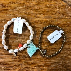 Anthropology bracelets set of 2